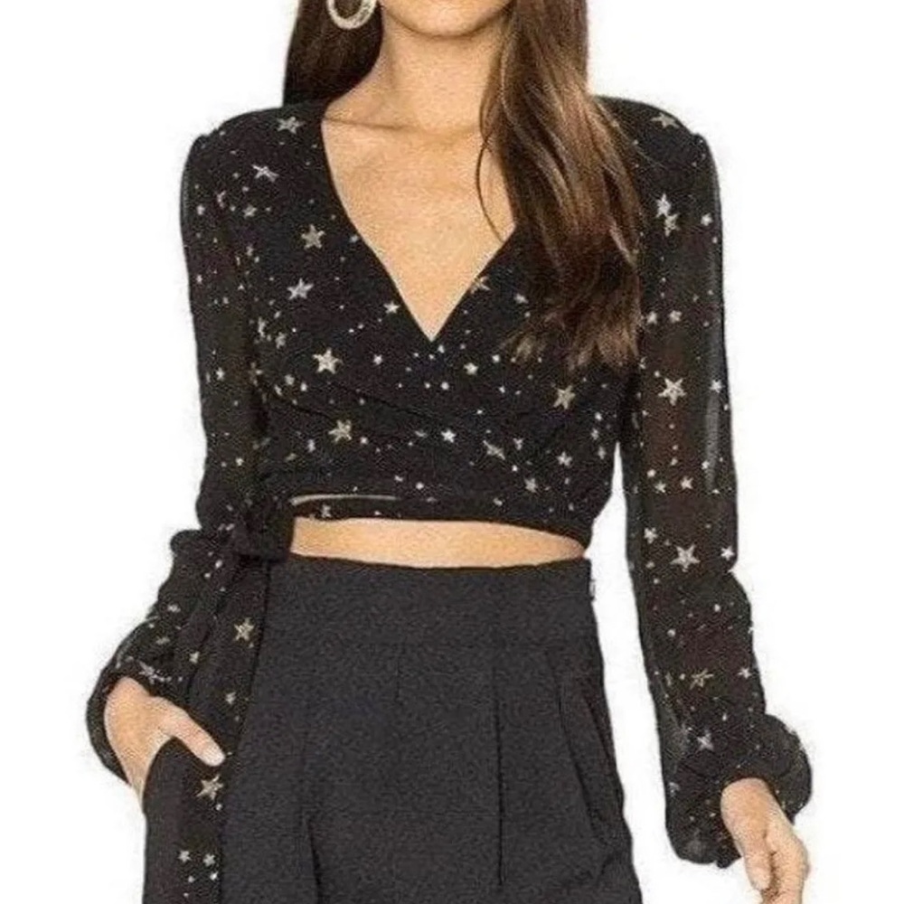NWOT Lovers & Friends Star Wrap Top